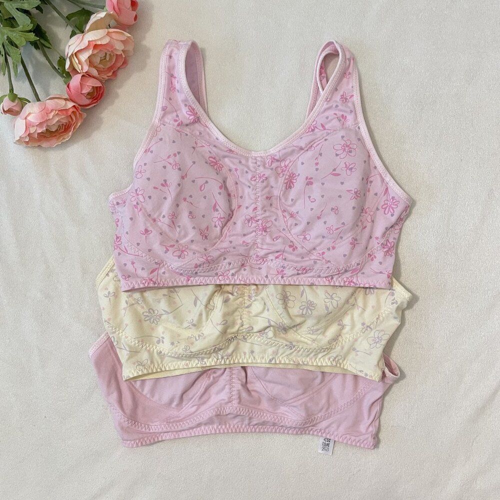 Coquette Pastel Padded Bra Top 3-Piece Set